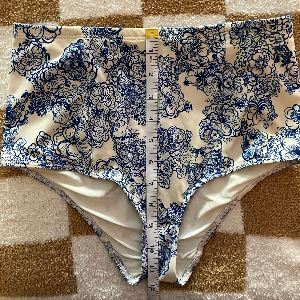 AMERICAN APPAREL blue & white bikini - Picture 5 of 6